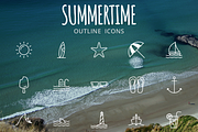 Summertime. A perfect summer iconset
