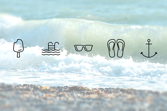 Summertime. A perfect summer iconset in Sports Icons - product preview 2