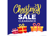 Christmas Sale Clearance Poster with