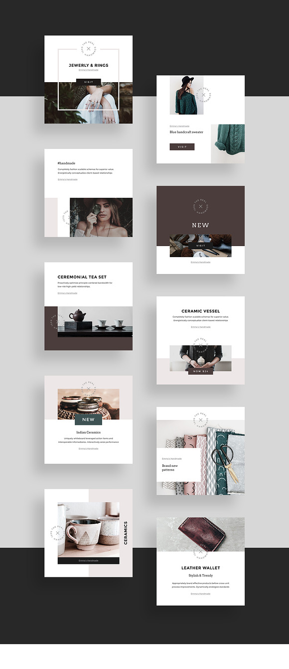 Handmade Canva Social Media Pack in Instagram Templates - product preview 1