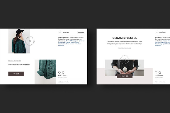 Handmade Canva Social Media Pack in Instagram Templates - product preview 6