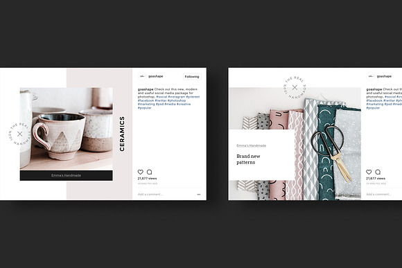 Handmade Canva Social Media Pack in Instagram Templates - product preview 9