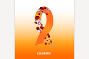 Leukemia vector icon