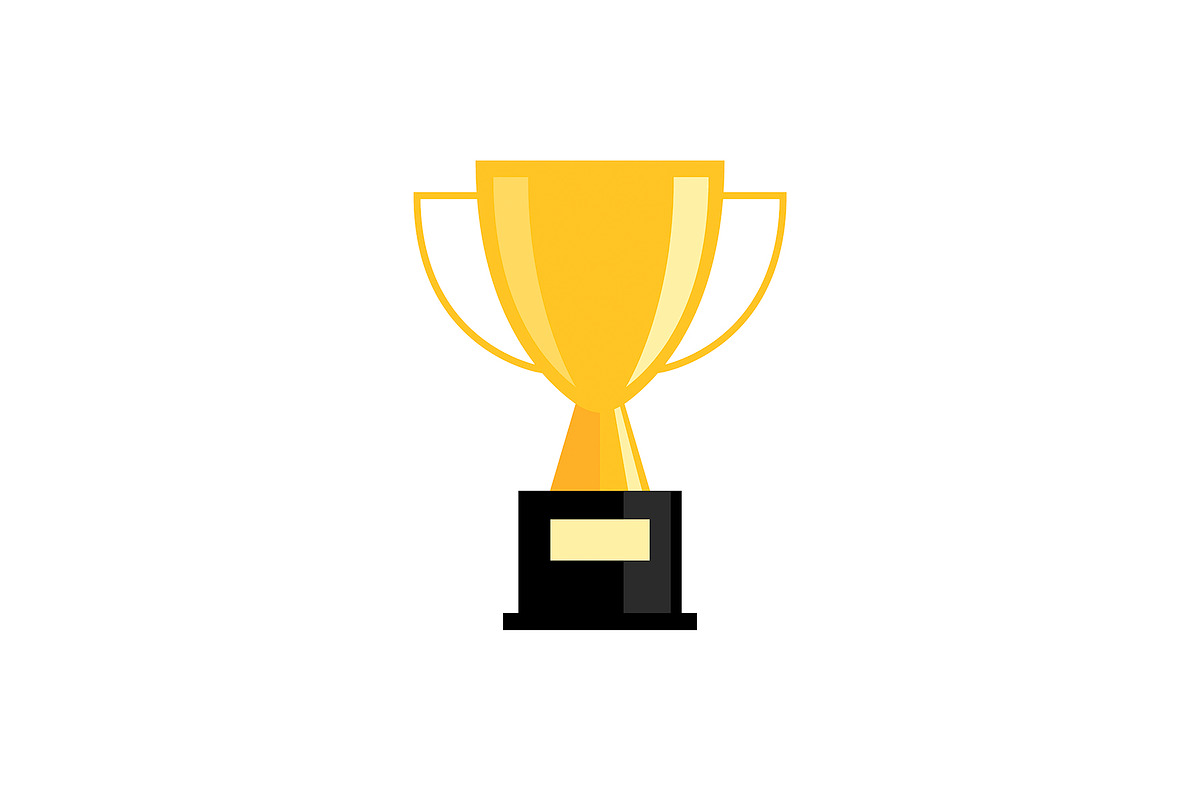 Gold winner trophy cup icon in Illustrations - product preview 8