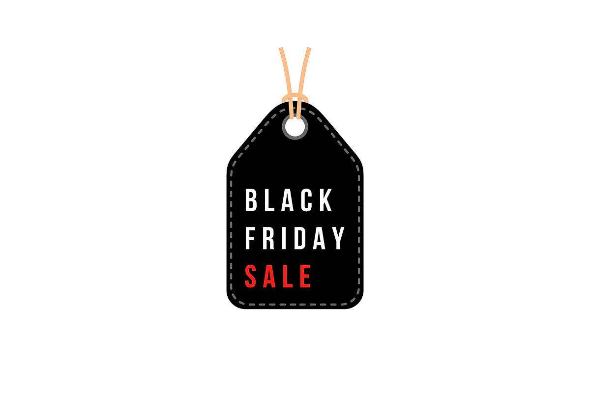 Black Friday Sale discount tag in Illustrations - product preview 8