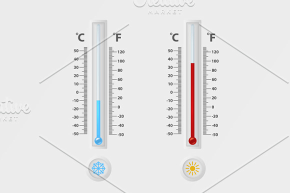Weather Thermometers.  in Illustrations - product preview 6
