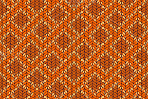 Zigzagging knitted seamless pattern