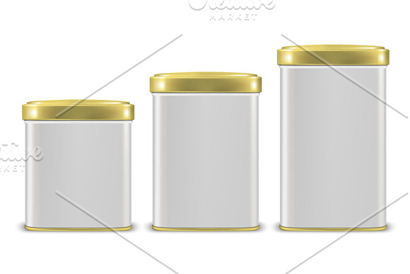 Tin Can. Vector Set.  in Illustrations - product preview 4