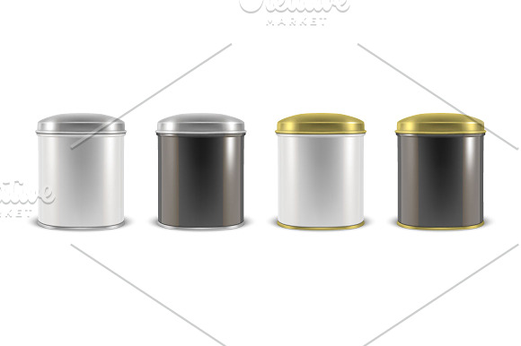 Tin Can. Vector Set.  in Illustrations - product preview 5