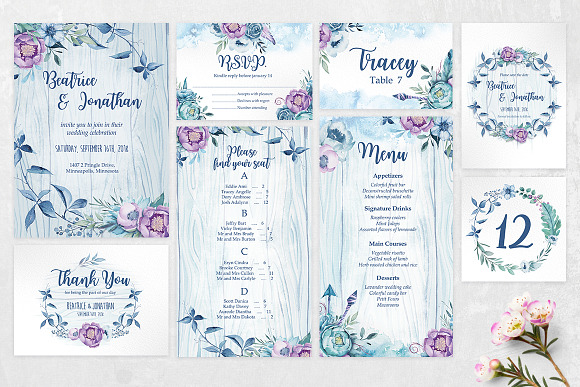 Wedding invitation - BeachyBoho in Wedding Templates - product preview 1