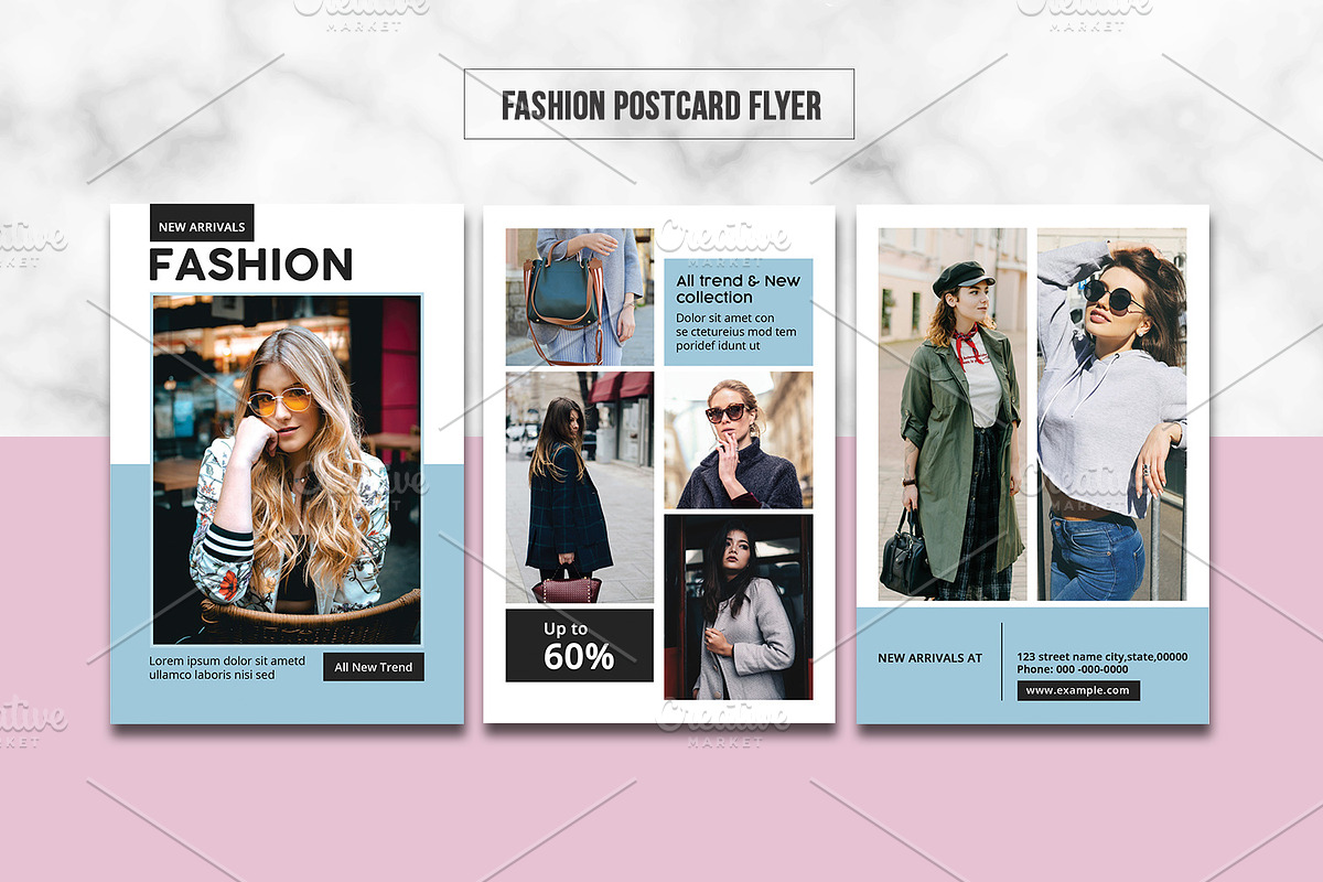 Fashion Postcard V919 in Flyer Templates - product preview 8
