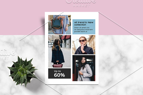 Fashion Postcard V919 in Flyer Templates - product preview 2