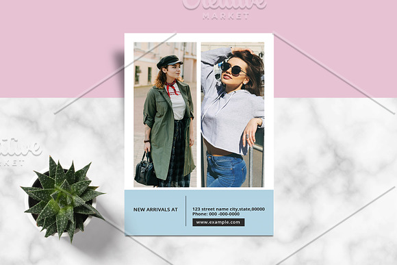 Fashion Postcard V919 in Flyer Templates - product preview 3