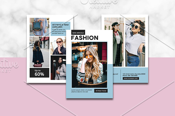 Fashion Postcard V919 in Flyer Templates - product preview 4