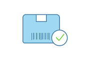 Approved delivery color icon