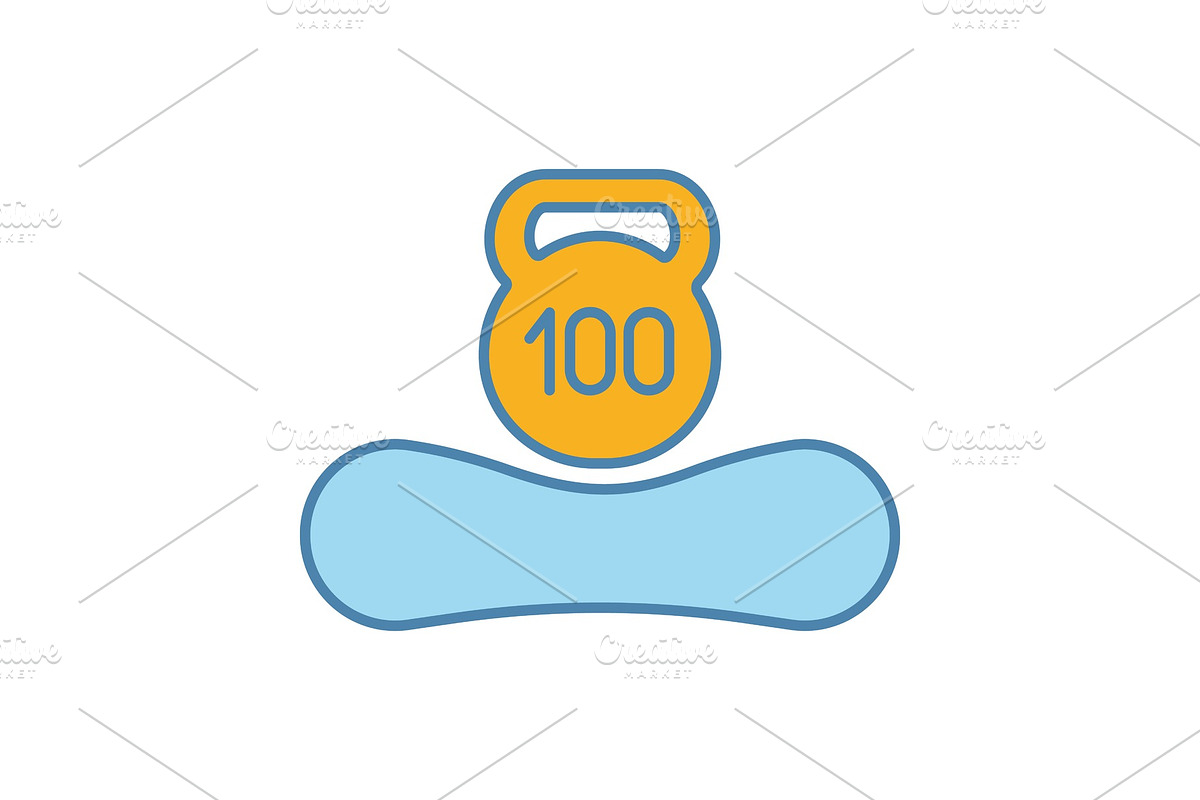 Maximum weight up to 100 kg icon in Icons - product preview 8