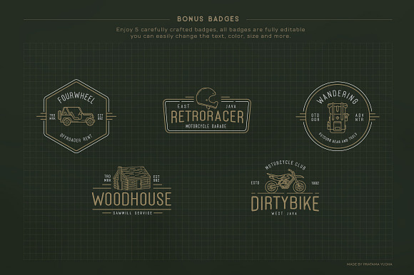 Explore the Forest Icon Set in Vintage Icons - product preview 5