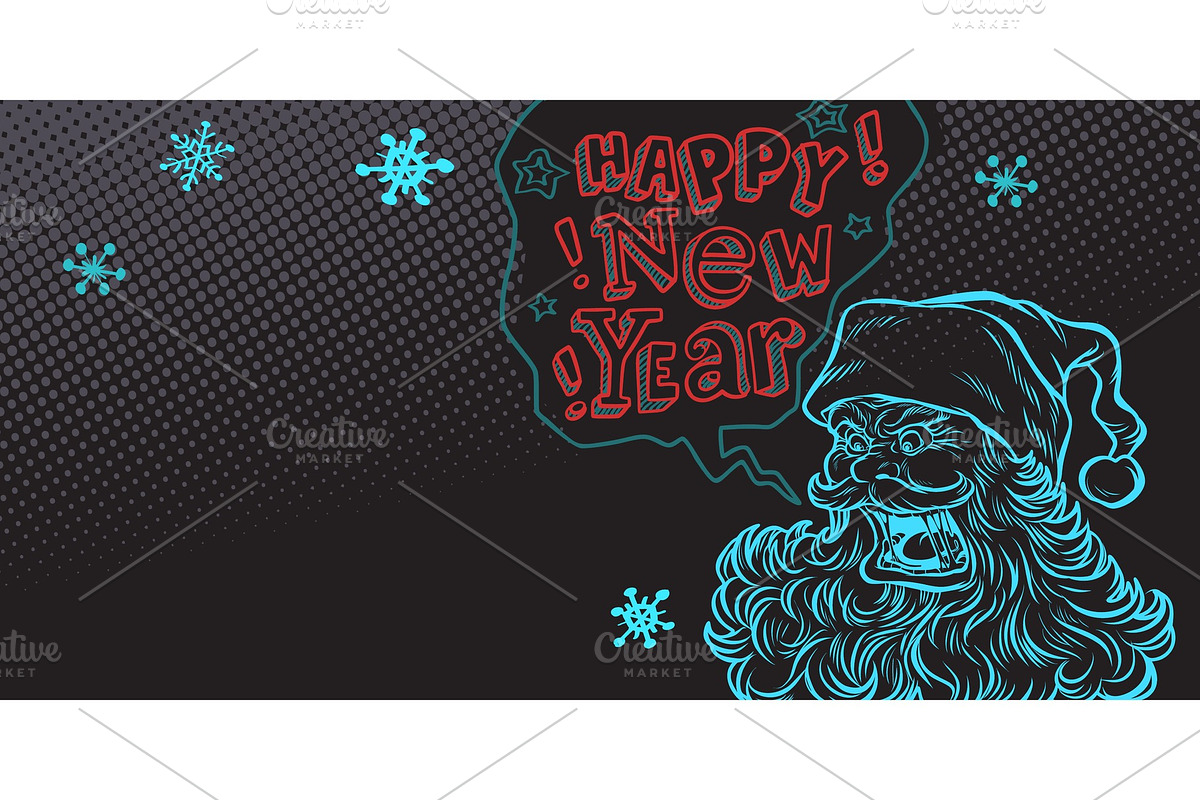 Bad Santa happy new year in Objects - product preview 8