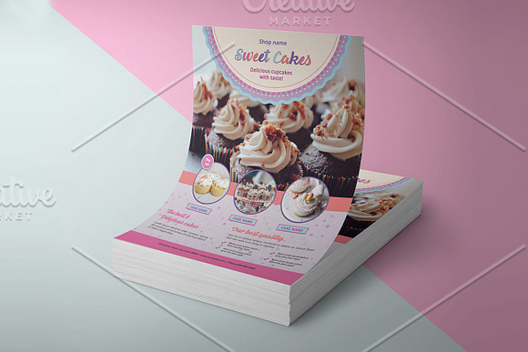 Cake Shop Flyer Template V921 in Flyer Templates - product preview 4