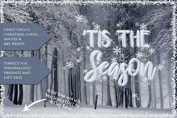 Winter Wonderland Style Kit in Photoshop Layer Styles - product preview 7