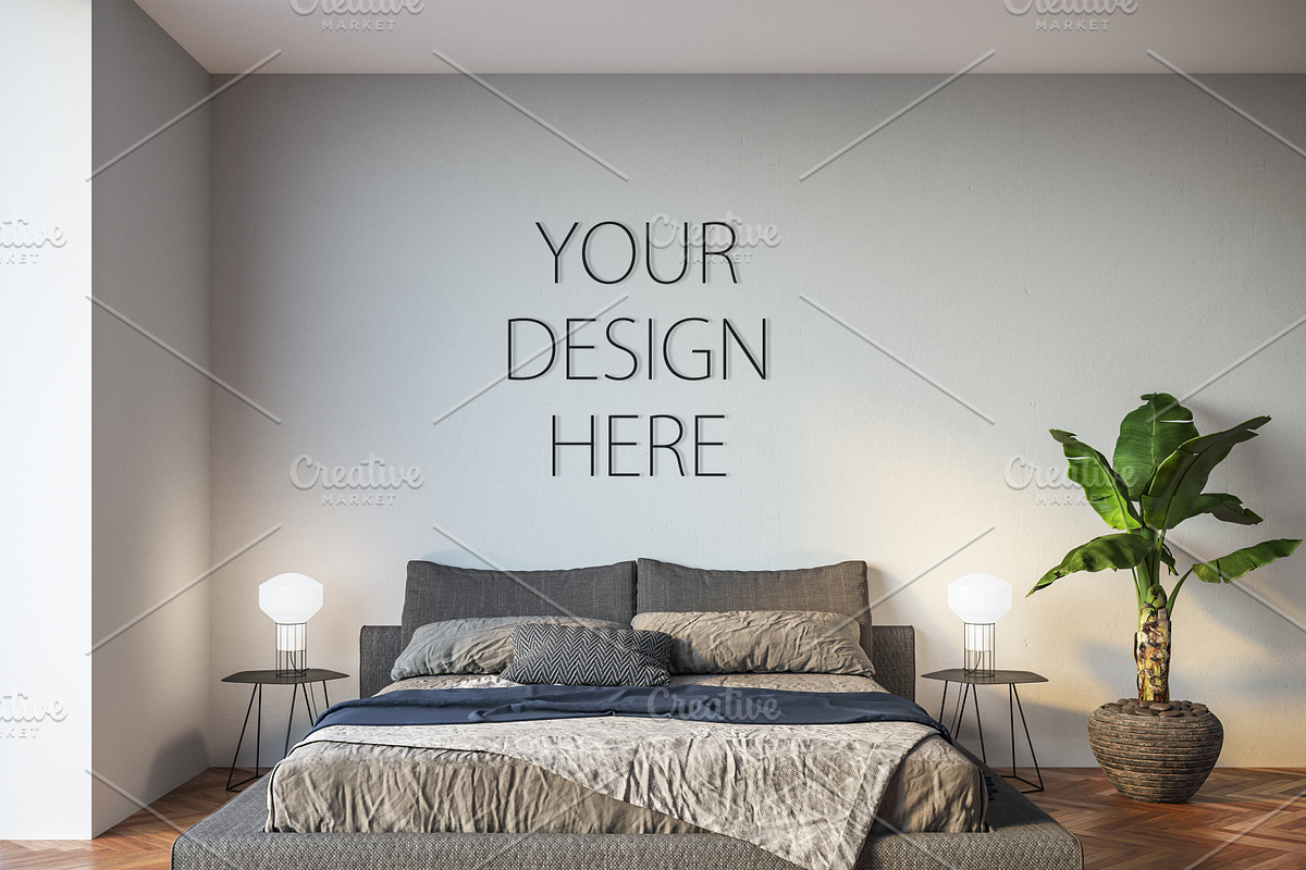 Interior mockup - artwork background in Print Mockups - product preview 8
