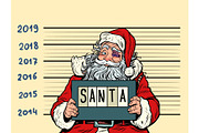 Bad Santa Claus. Arrested 2019 happy