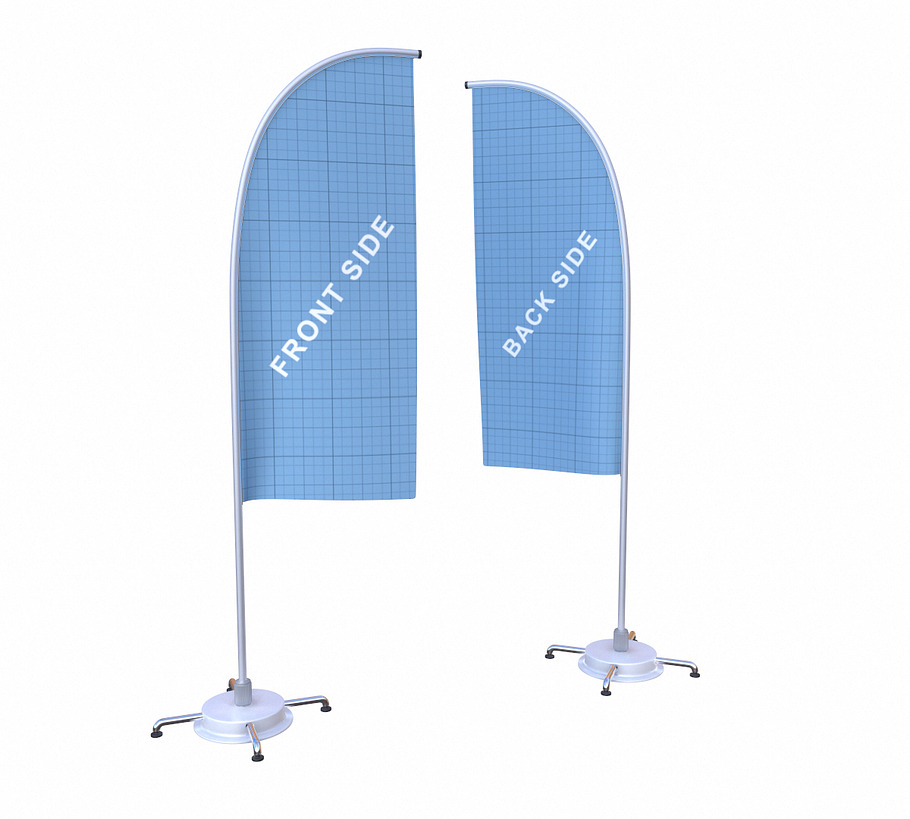 Flag banner stand. in Tools - product preview 3