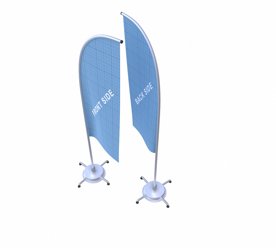 Flag banner stand. in Tools - product preview 4