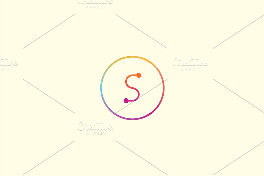 Abstract colorful line letter S logo in Logo Templates - product preview 8