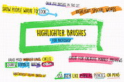 Highlighter Photoshop Brushes
