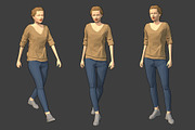 Lowpoly Female Character - Victoria