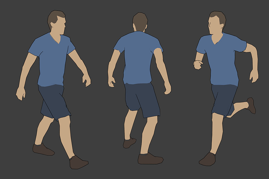 Lowpoly Male Character - Jack in People - product preview 1