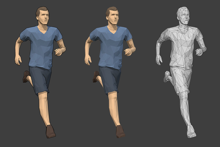Lowpoly Male Character - Jack in People - product preview 4