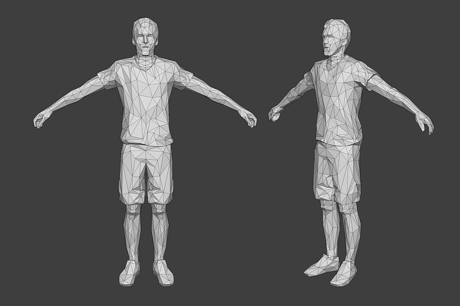 Lowpoly Male Character - Jack in People - product preview 5