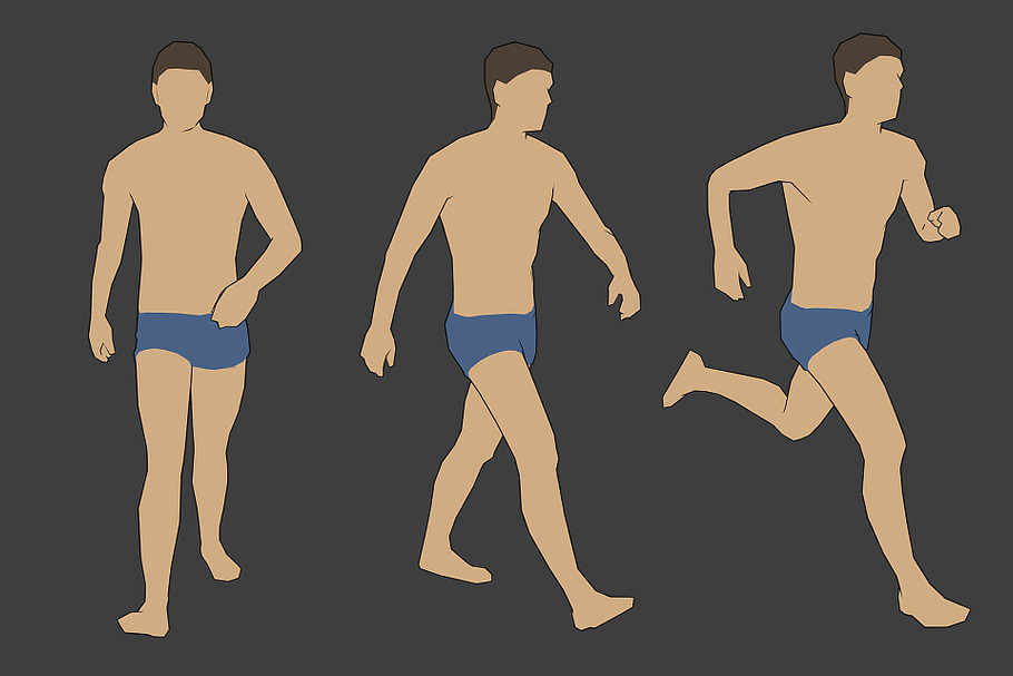 Lowpoly Male Character - Jim in People - product preview 1