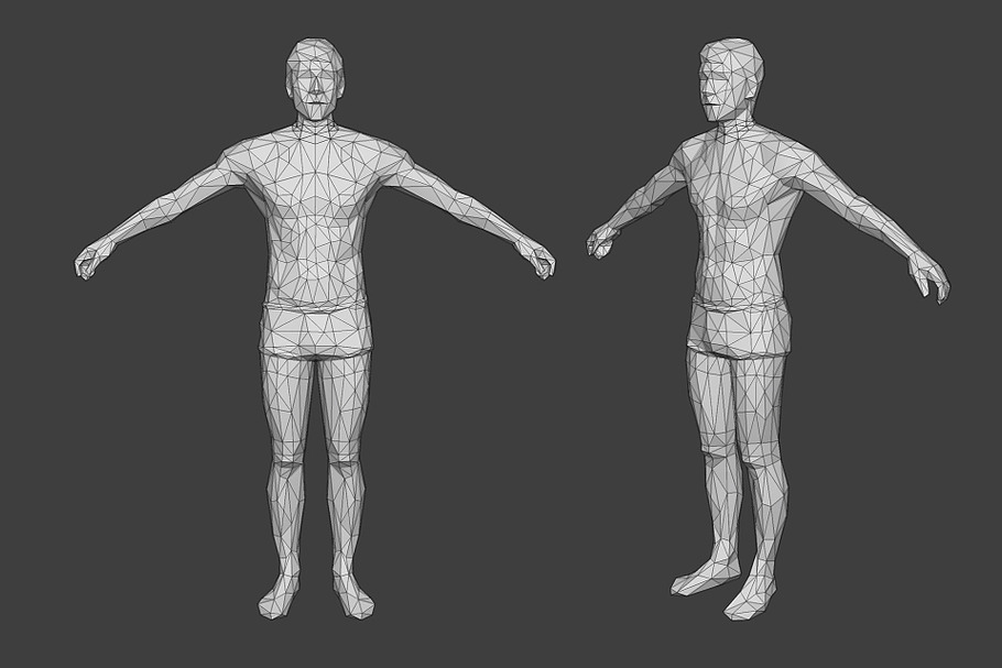 Lowpoly Male Character - Jim in People - product preview 5