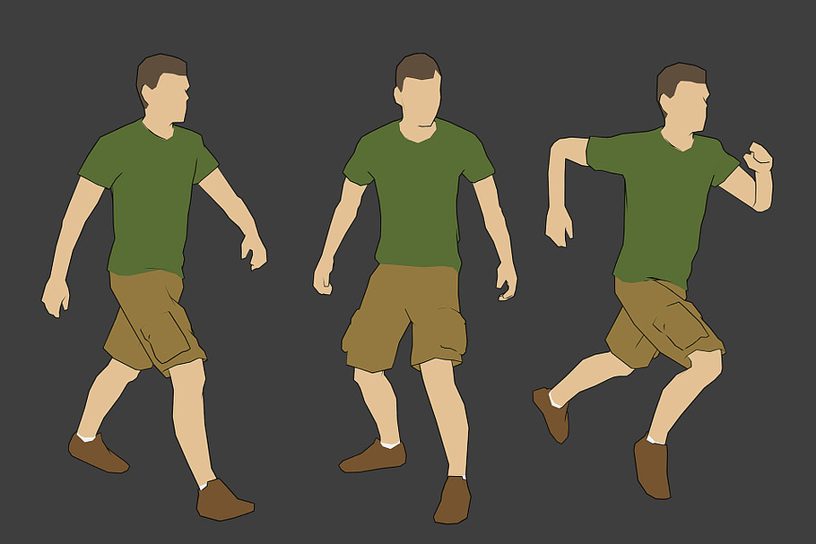 Rigged Lowpoly Male Character - Luke in People - product preview 3
