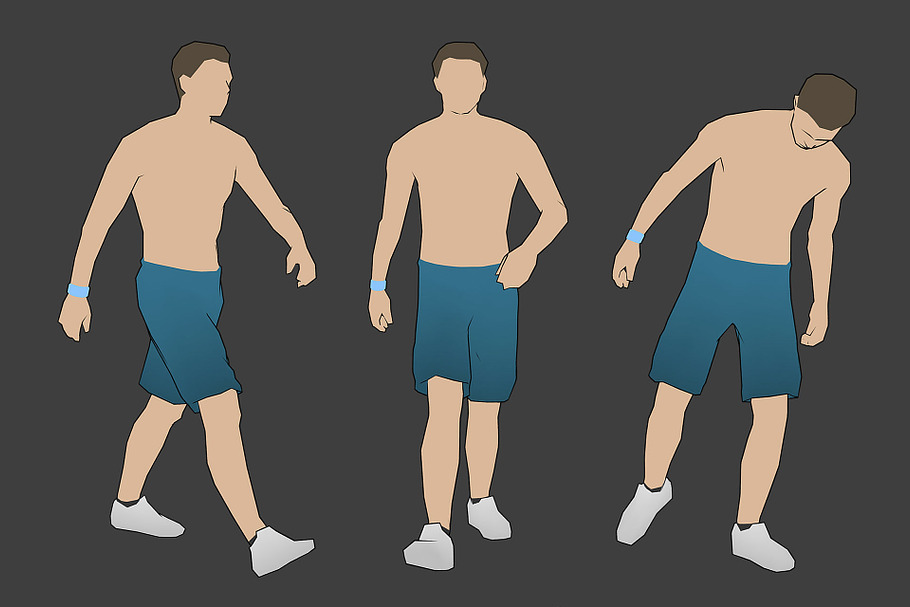 Lowpoly Male Character - Max in People - product preview 1