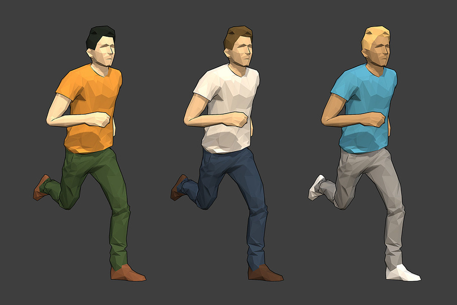 Lowpoly Male Character - Tim in People - product preview 5