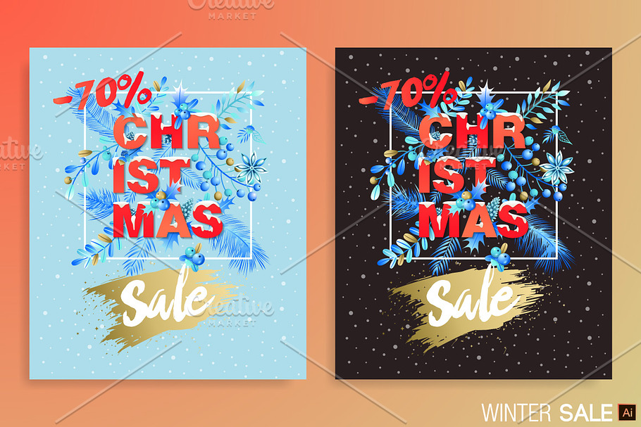 Winter Sale Banners in Illustrations - product preview 8