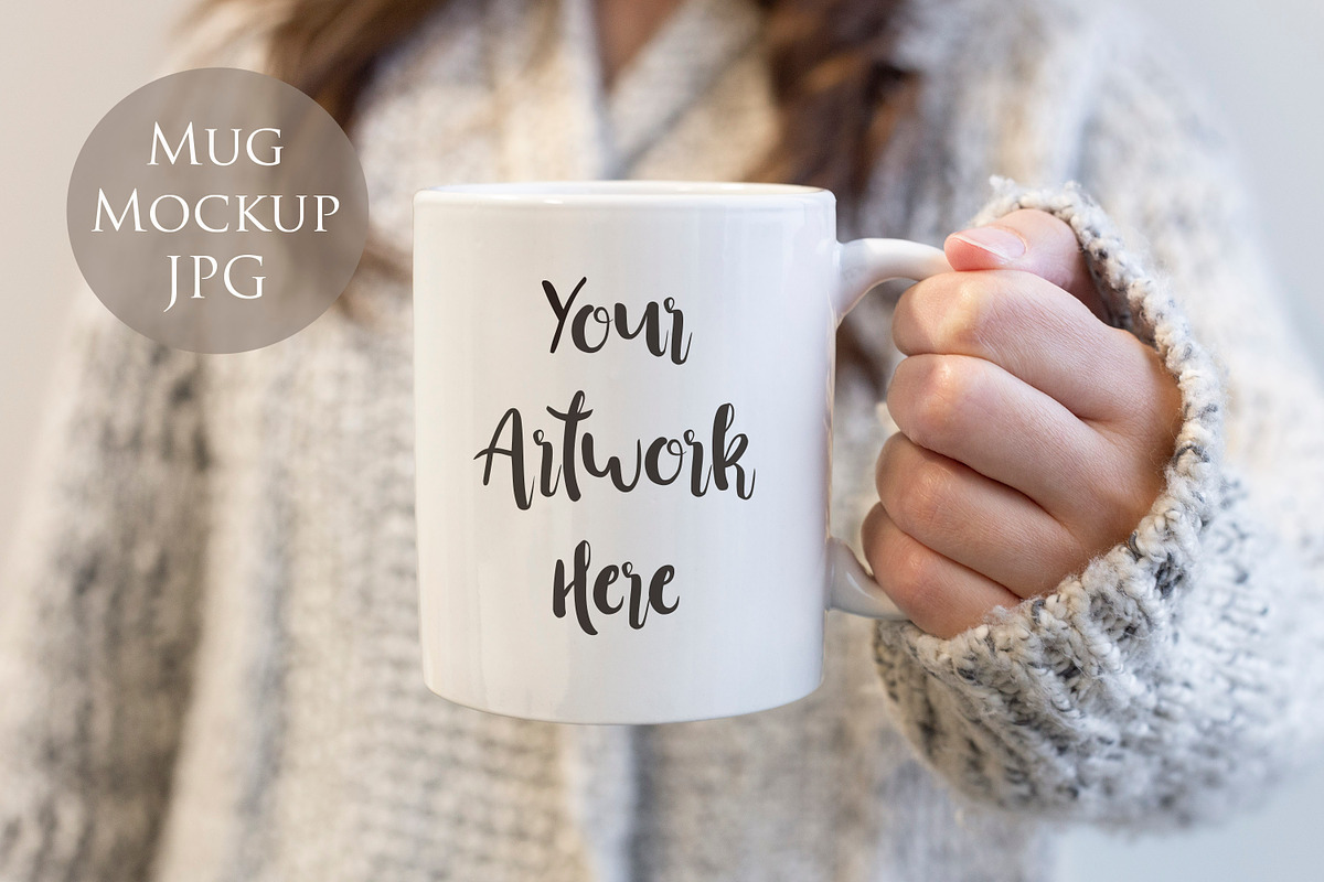 Woman holding mug in Product Mockups - product preview 8