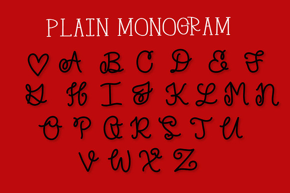 Split Monogram Font Trio in Display Fonts - product preview 9