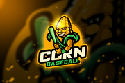 Corn Baseball - Mascot & Esport Logo