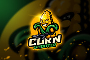 Corn Shooter - Mascot & Esport Logo