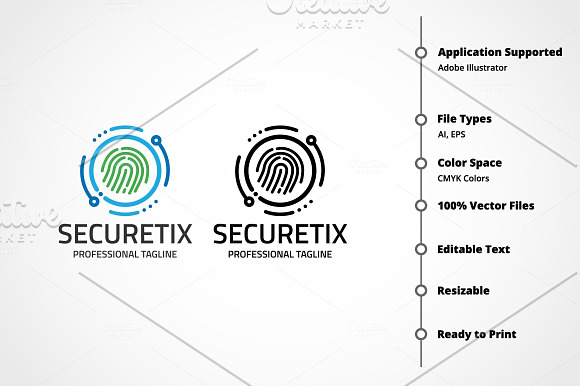 Securetix Logo in Logo Templates - product preview 6