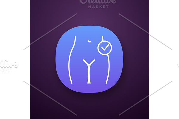 Female reproductive health app icon