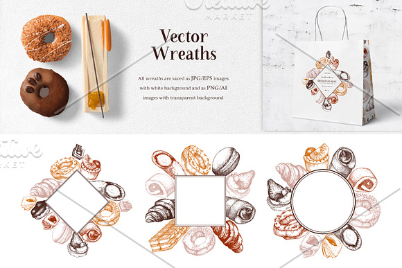 Vector Pastries Collection in Objects - product preview 4