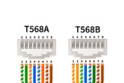 RJ45 crossover pin assignment