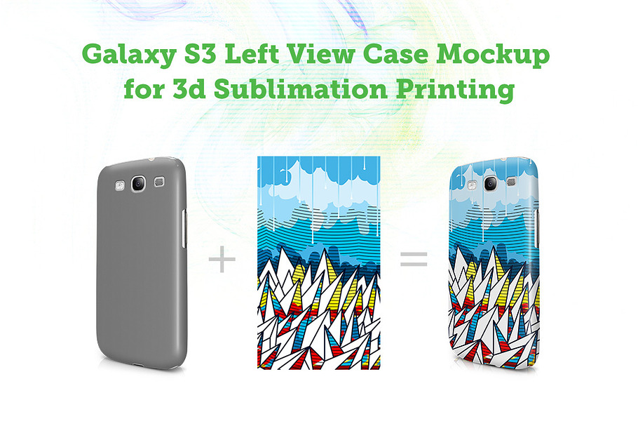 Galaxy S3 3d  Left Angled Mock-up