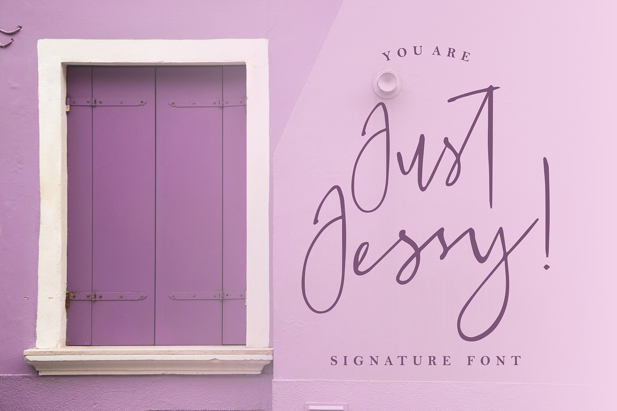 Just Jessy! [Signature Font] in Script Fonts - product preview 8